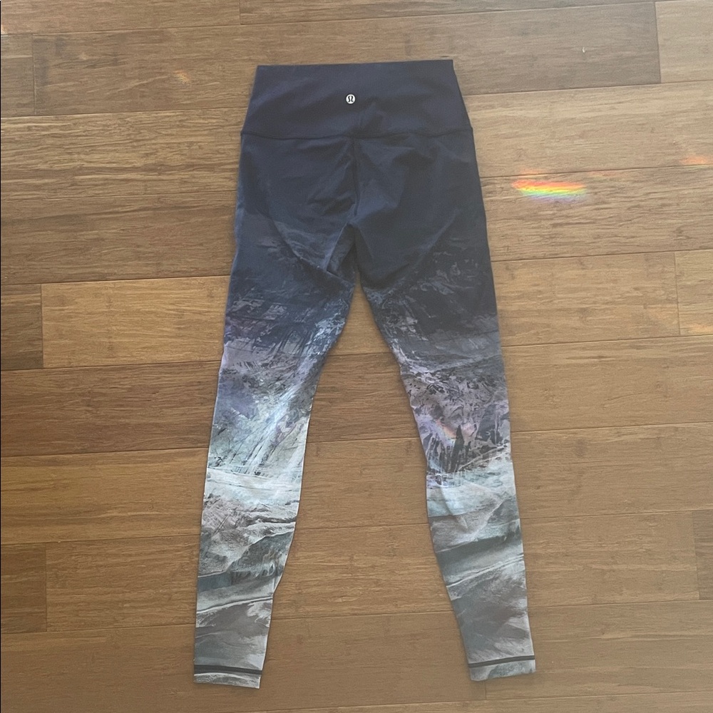 lululemon athletica Blue and Gray Leggings